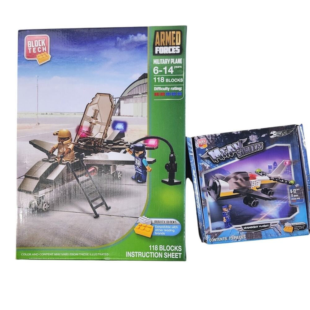 New Block Tech building sets airplane